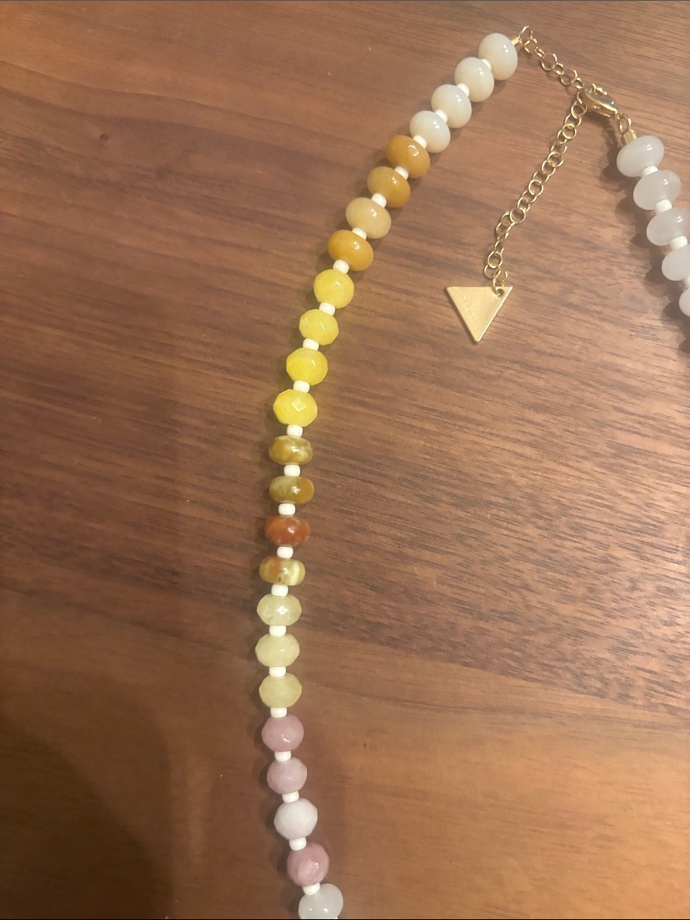 Anthropologie rainbow stone necklace - Picture 4 of 4
